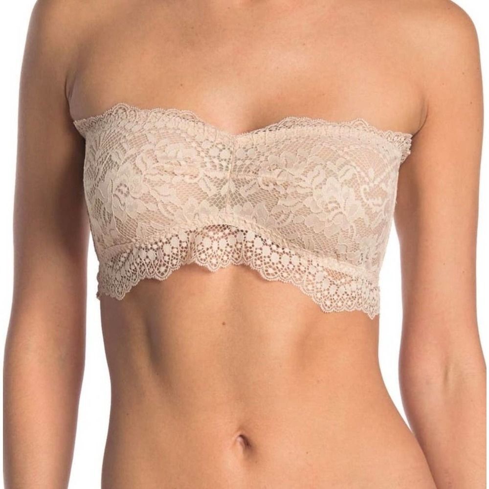 Free People Lacey Looks Bandeau Nude NWT Size Small